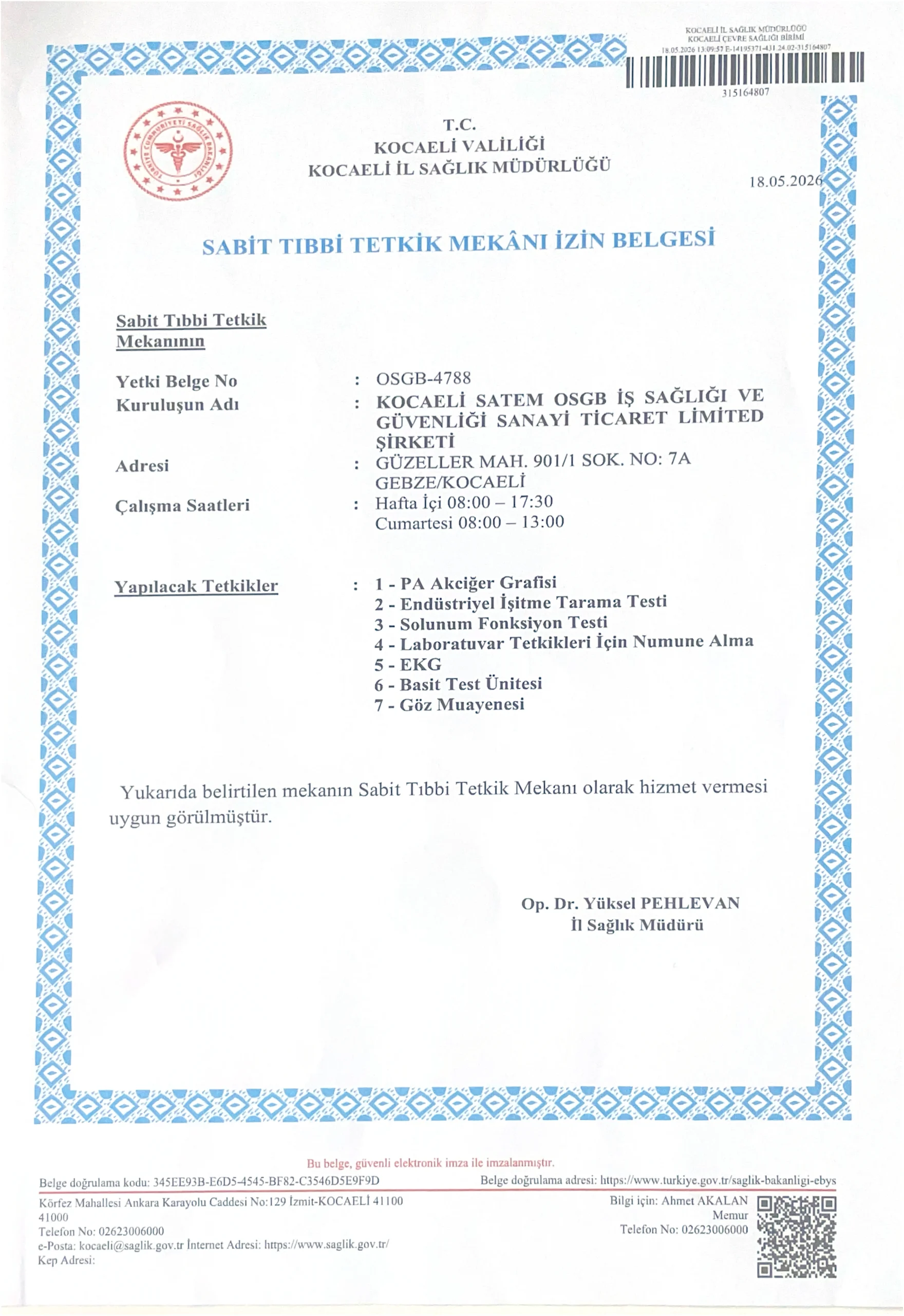 Kadıköy Yetki Belgesi